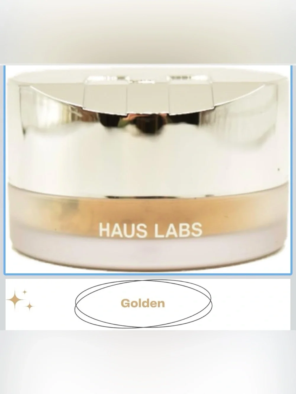 Haus Labs by Lady Gaga Bio-Blurring Loose Setting Powder in Golden, New